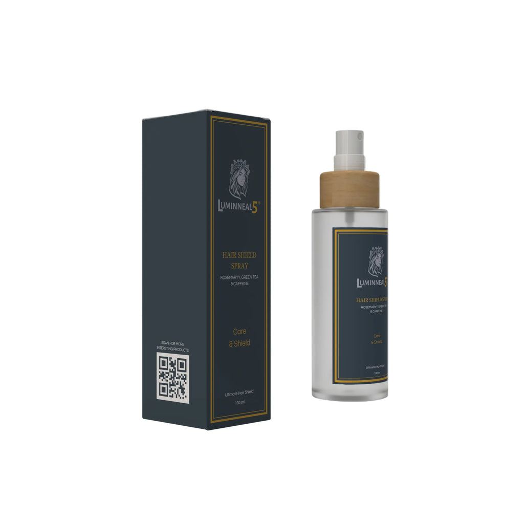 Luminneal5 Hair Shield Spray  hair growth spray bottle and packaging on a white background Luminneal5 De-Tangling hair Spray Hair-Care vpwvuf-su.myshopify.com Luminneal5 De-Tangling hair Spray Hair-Care vpwvuf-su.myshopify.com