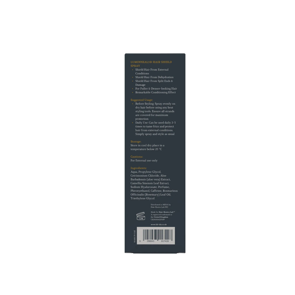 Luminneal5 Hair Shield Spray Back cover of a book with text and a barcode on a white background Luminneal5 De-Tangling hair Spray Hair-Care vpwvuf-su.myshopify.com Luminneal5 De-Tangling hair Spray Hair-Care vpwvuf-su.myshopify.com