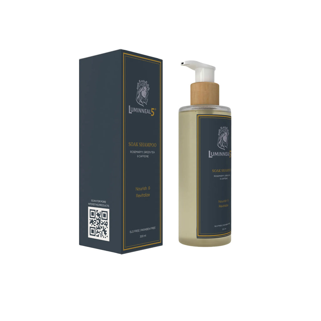 Luminereal shampoo bottle and packaging on a white background Luminneal5 Soak Shampoo Hair-Tonic vpwvuf-su.myshopify.com