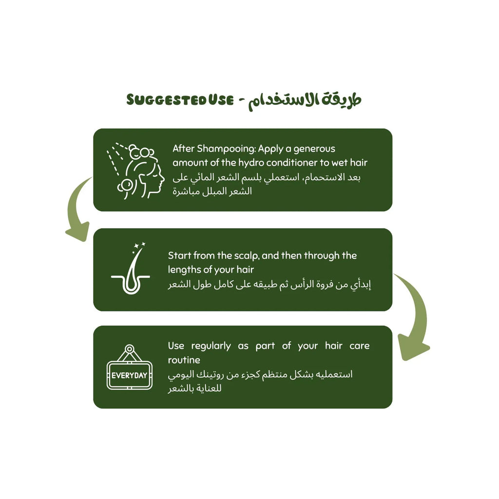 Instructions for using a hair care product with green text and arrows on a white background Luminneal5 Hydro Conditioner Luminneal5 Hydro Conditioner -Bundle of 2 (Save 10%) Hair-Care vpwvuf-su.myshopify.com Luminneal5 Hydro Conditioner -Bundle of 2 (Save 10%) Hair-Care vpwvuf-su.myshopify.com Luminneal5 Hydro Conditioner Hair-Care vpwvuf-su.myshopify.com